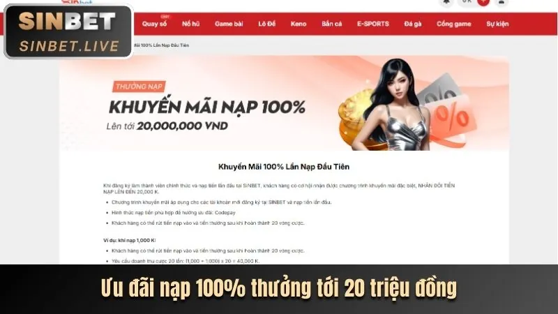 Thưởng nạp lại hàng ngày winvnd